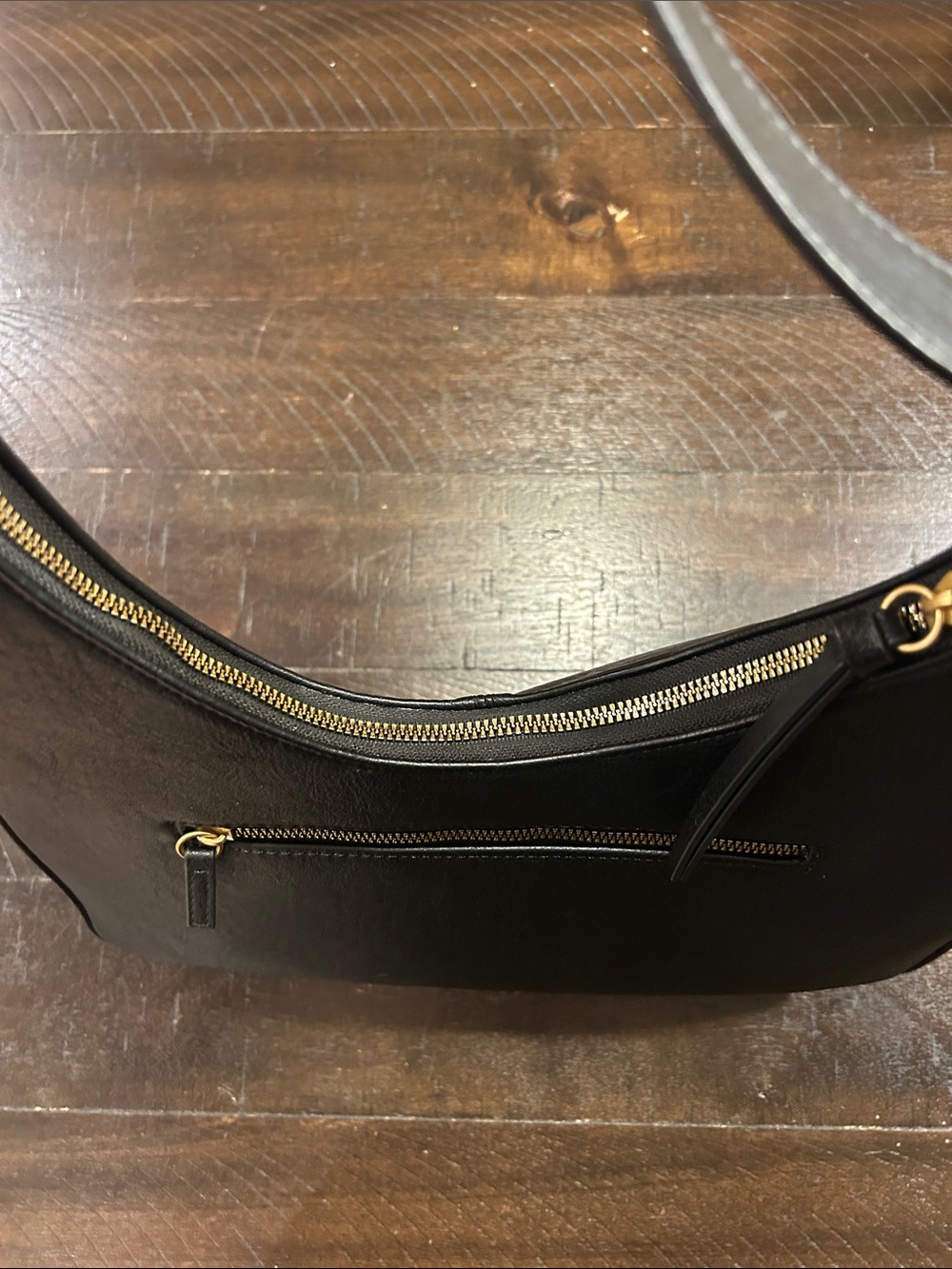 Sonoma Black Shoulder Bag with Gold-Tone Hardware image 3